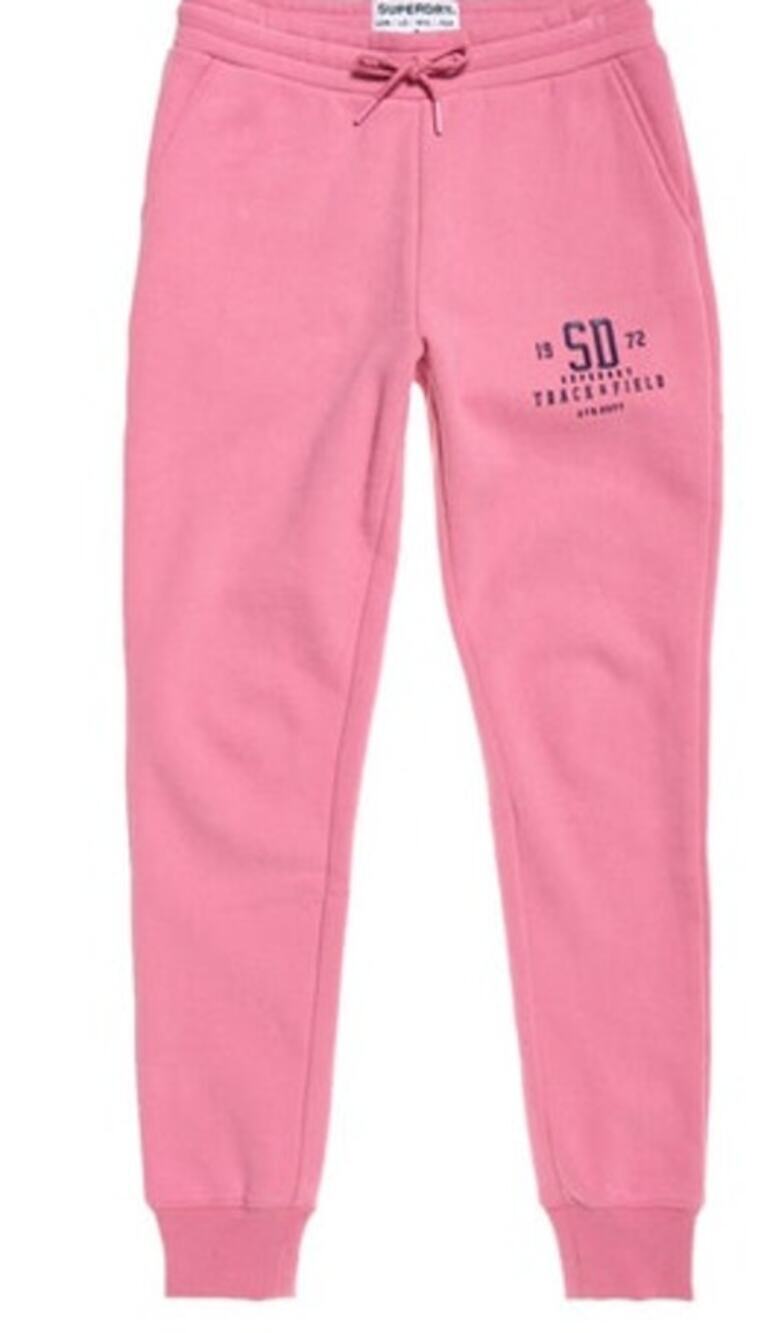 Womens NWOT Superdry Pink Fleece Jogger Size 4